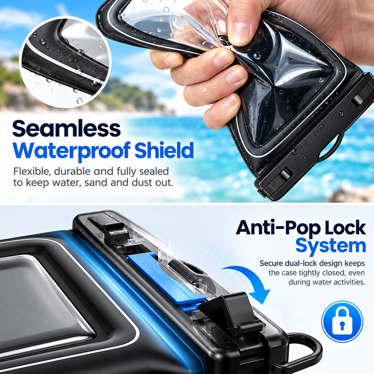 Out & About AquaLock Waterproof Phone Pouch